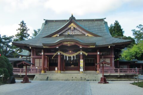 笠間稲荷神社拝殿（茨城県笠間市笠間）。