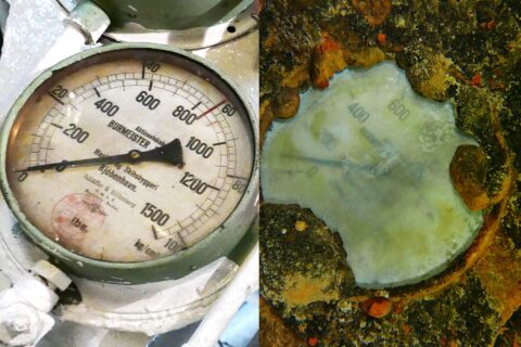 Heian Maru and Hikawa Maru engine room gauges