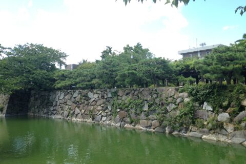 唐津市役所前の肥後堀