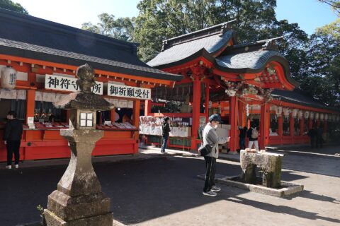 au sanctuaire Hirakiki-jinja (Ibusuki, Kagoshima)