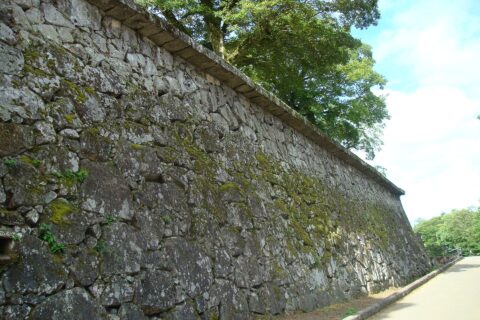 人吉城の武者返し