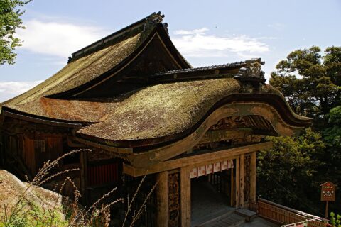 宝厳寺 唐門は日本の国宝。滋賀県長浜市。安土桃山時代の建築。