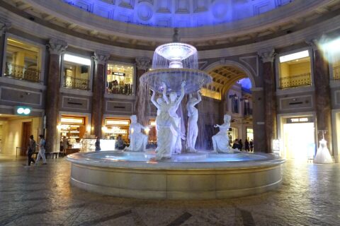 Interior of VenusFort in Tokyo.