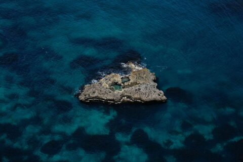 Islet in the Sea of Japan at the tip of the Shakotan Peninsula in western Hokkaido prefecture.