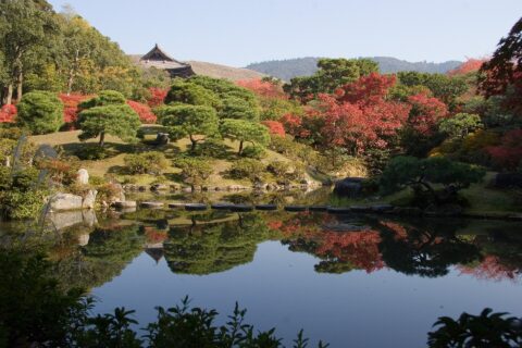 Isuien and Nandaimon in Nara, Japan