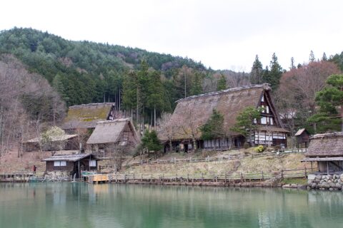 Hida No Sato folk village in Takayama, Japan