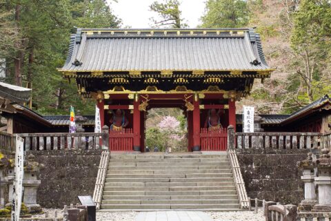 Niō-mon gate, Taiyū-in, Nikko, Japan
