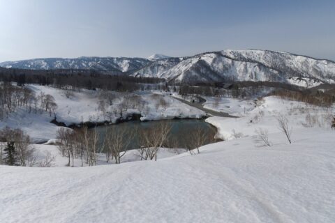 青森県青森市荒川南荒川山国有林酸ケ湯沢「地獄沼」 Microsoft ICE Ver.2 ６枚合成（ステッチ）