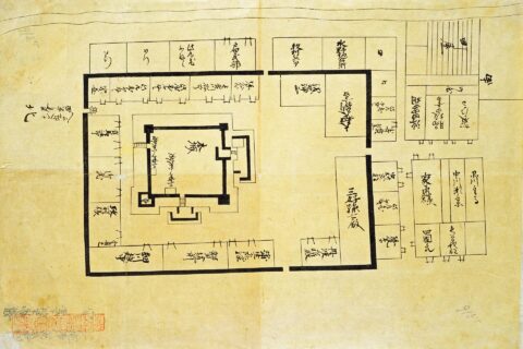 聚楽古城之図
