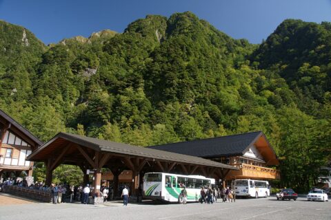 上高地（長野県松本市）にて