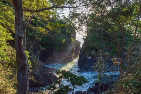 Kamiwarizaki in Ishinomaki City, Miyagi Prefecture, Japan