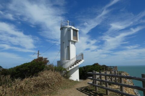​蒲生田岬灯台。徳島県阿南市椿町蒲生田岬。
