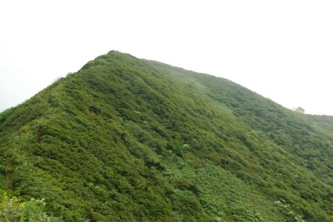 西ノ又分岐との中間点の鞍部から見た神室山