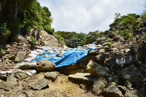 金田城 南門 (城外側)