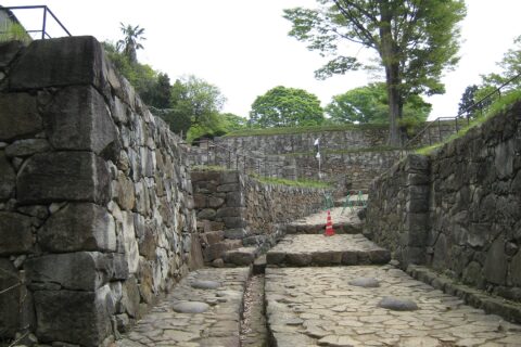Kanayama Castle in Ota, Gunma Prefecture, Japan, built in the 15th century.