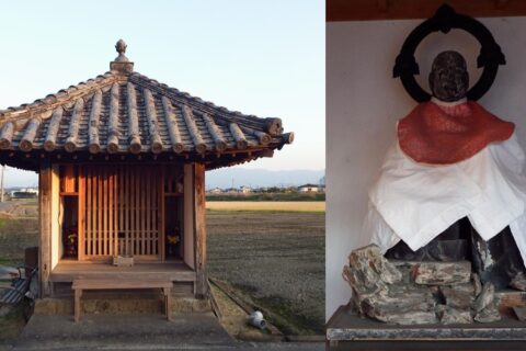 本山寺の近くにある枯れ木地蔵