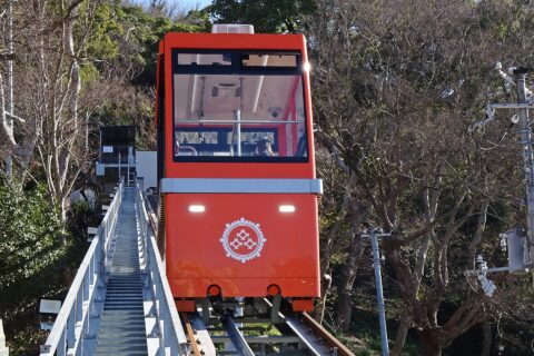 紀三井寺のケーブルカー「文左衛門」（2023年）