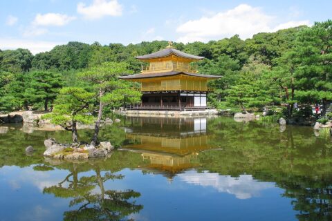 Kinkakuji (the Golden Pavillion) in Kyoto, Japan.
