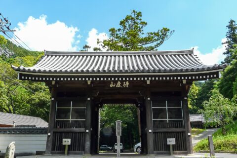 徳島県阿波市市場町切幡にある四国八十八箇所霊場 第十番札所の切幡寺。仁王門