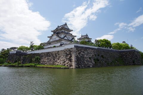 岸和田城。所在地は大阪府岸和田市