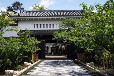 岸和田城。所在地は大阪府岸和田市