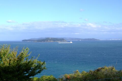 生石公園から見る紀淡海峡。
