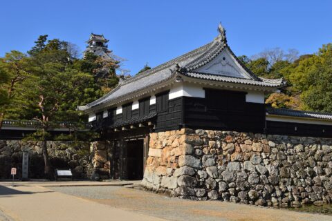 高知城 追手門・天守