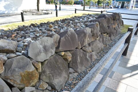 甲府城石垣 清水曲輪の一部