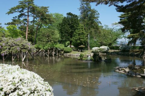 千秋公園、胡月池