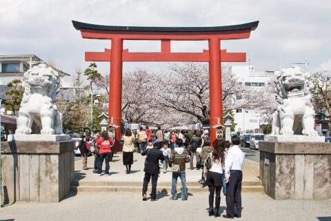 Komainu pair in Kamakura