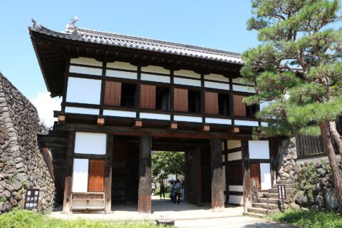 小諸城大手門裏側（長野県小諸市）