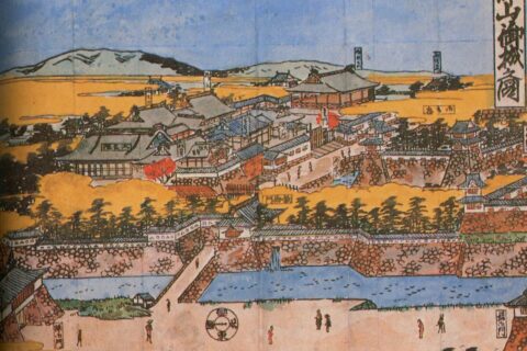 郡山城旧観図