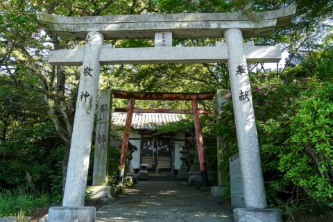 香川県観音寺市の琴弾山山頂にある琴弾八幡宮。境内社 庚申神社