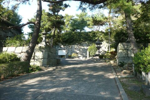 久留米城の冠木御門跡