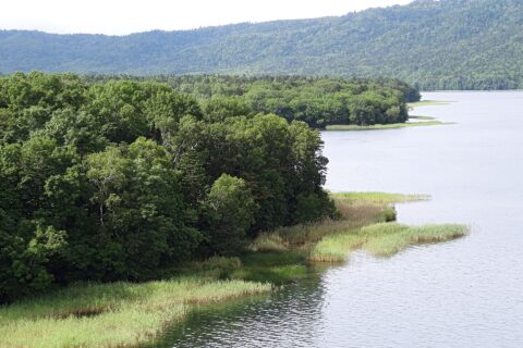 Lake Akan in Kushiro City, Hokkaido prefecture, Japan