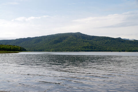 Lake Akan in Kushiro City, Hokkaido prefecture, Japan