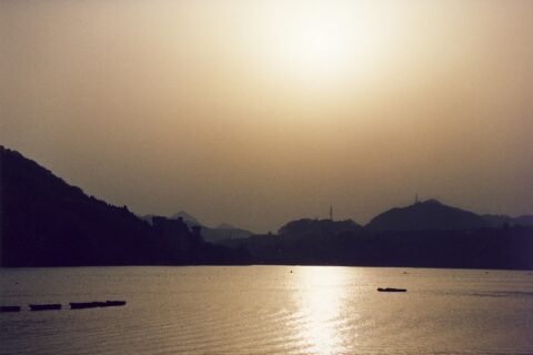 Lake Sagami-ko in Japan