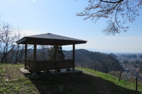 The lookout at the Kakunodate Castle remains, Japan.