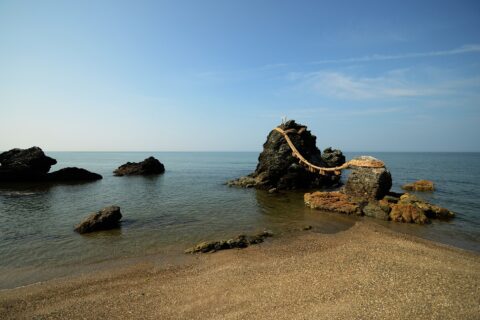 Meoto Iwa. Japan.