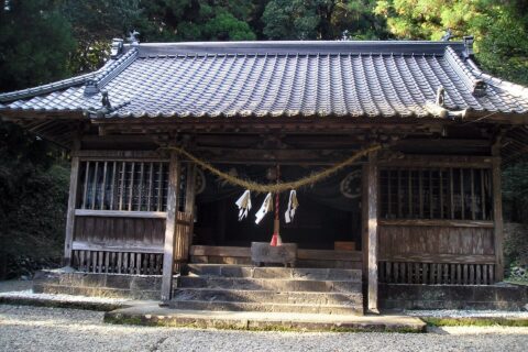 神門（みかど）神社本殿、宮崎県美郷町