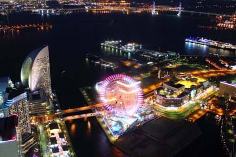 みなとみらい21夜景（ランドマークタワーより）