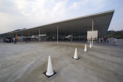 Miyanoura port in Naoshima, Kagawa prefecture, Japan