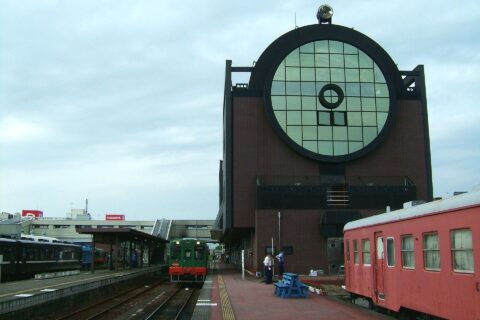 真岡駅ホーム（真岡鐵道真岡線）