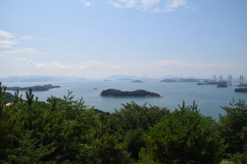 Mount Washu - Looking toward Shikoku Island across the Seto Inland Sea