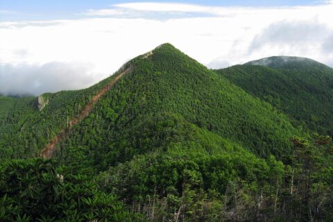 木賊山直下より望む甲武信ヶ岳