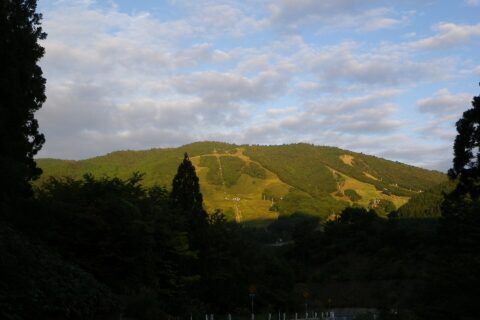 Mount Osorakan (Osorakan-zan) as seen from the east.