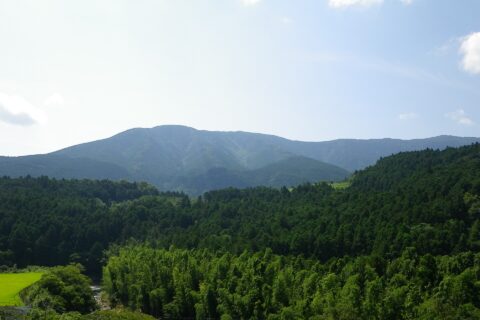 Sasayama (Mount Sasa) as seen from the NNW.