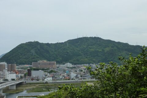 Nobeoka Castle Ruins: Mt.Atago from Former Nobeoka Castle ( Nobeoka City , Miyazaki, Japan)