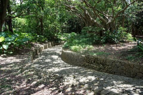 識名園。所在地は沖縄県那覇市。ユネスコ世界文化遺産「琉球王国のグスク及び関連遺産群」の一部