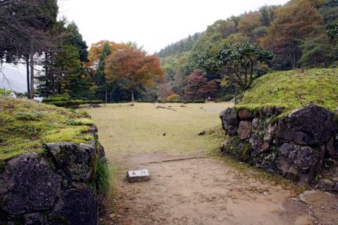 一乗谷朝倉氏遺跡の中の御殿跡。 福井県福井市。